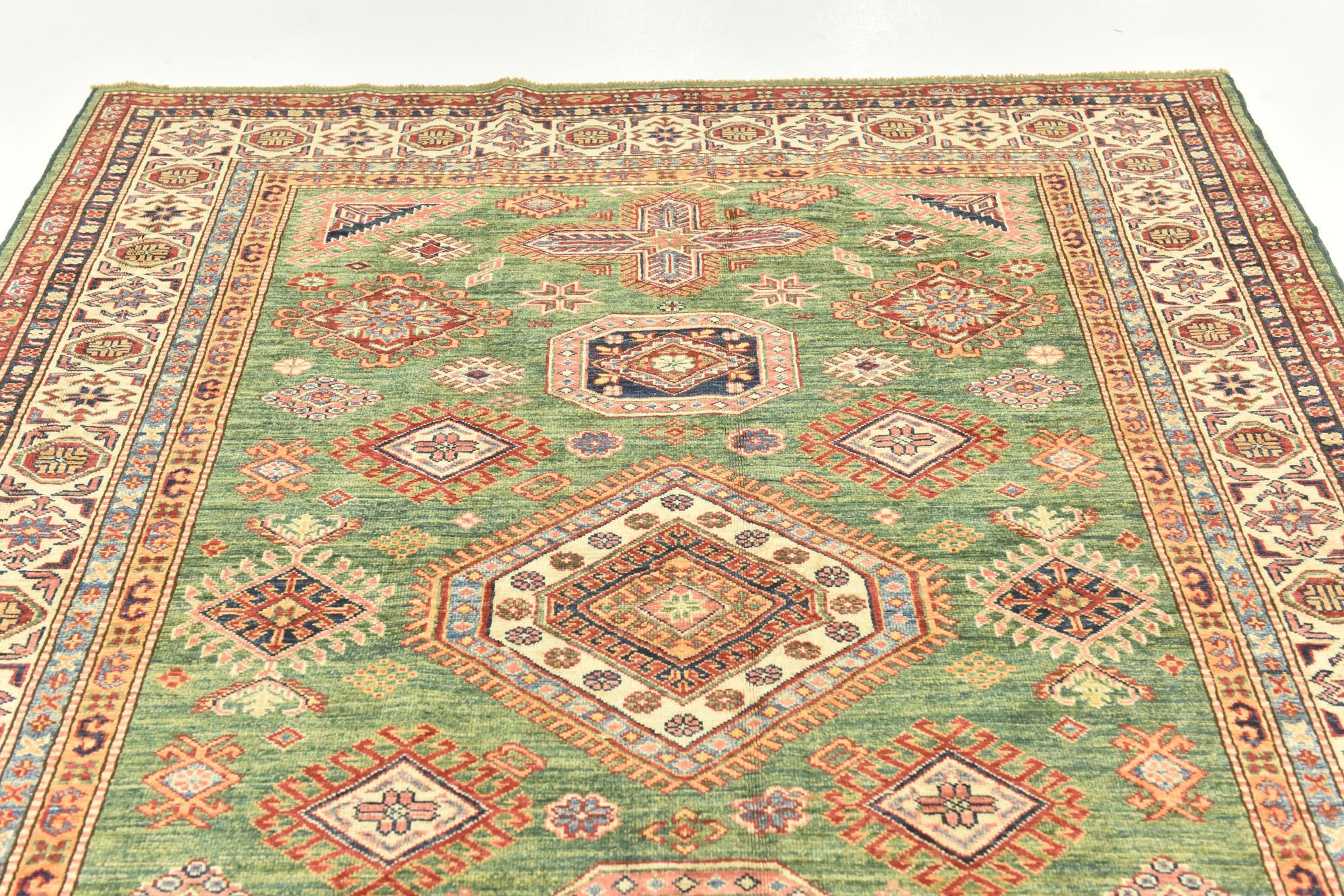 5' 9 x 7' 9 Hand Knotted Kazak Oriental Rug