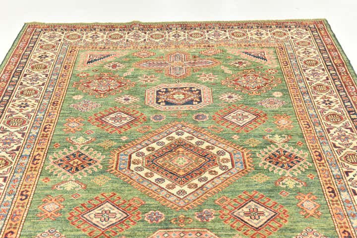 5' 9 x 7' 9 Hand Knotted Kazak Oriental Rug