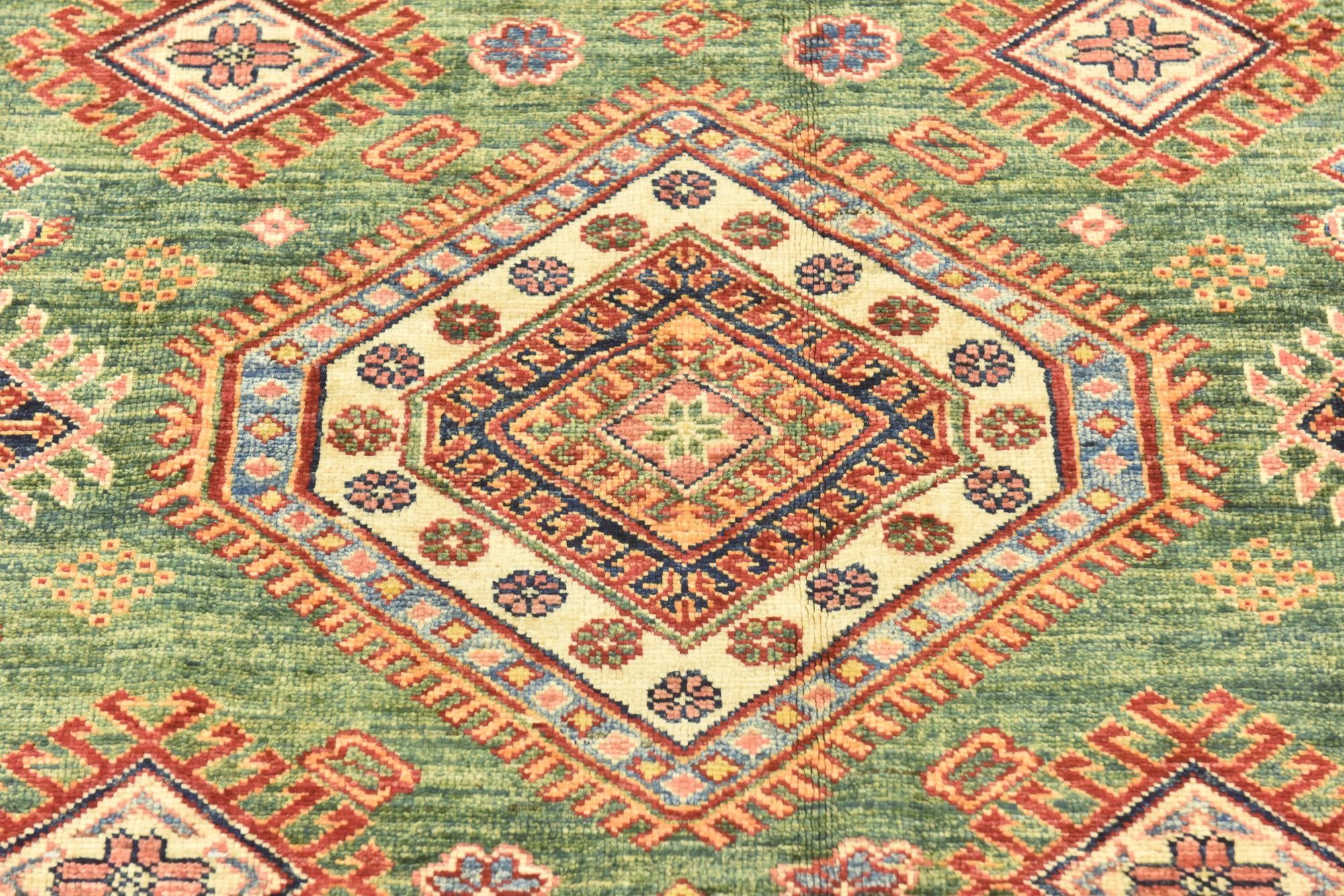 5' 9 x 7' 9 Hand Knotted Kazak Oriental Rug