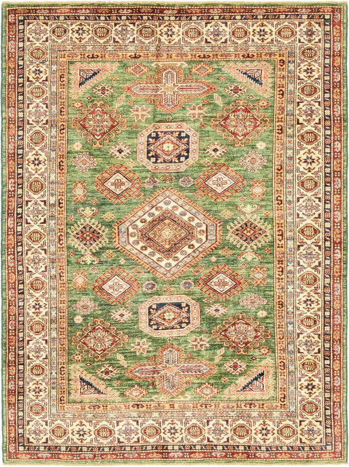 Detail image of 5' 9 x 7' 9 Hand Knotted Kazak Oriental Rug