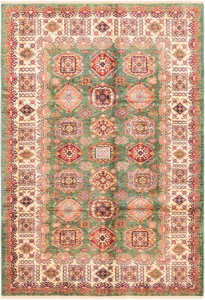 5' 6 x 8' Hand Knotted Kazak Oriental Rug