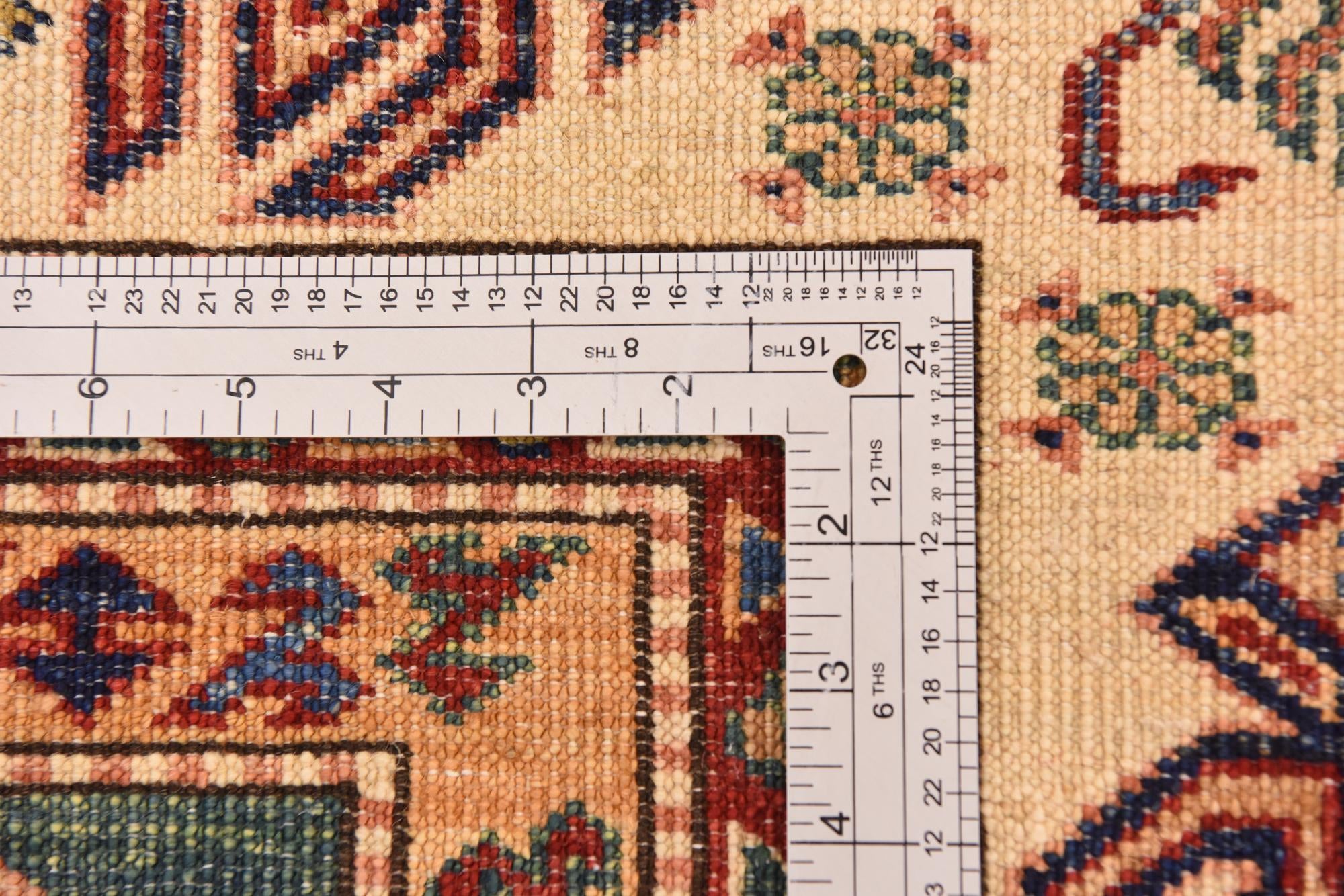 5' 9 x 7' 11 Hand Knotted Kazak Oriental Rug