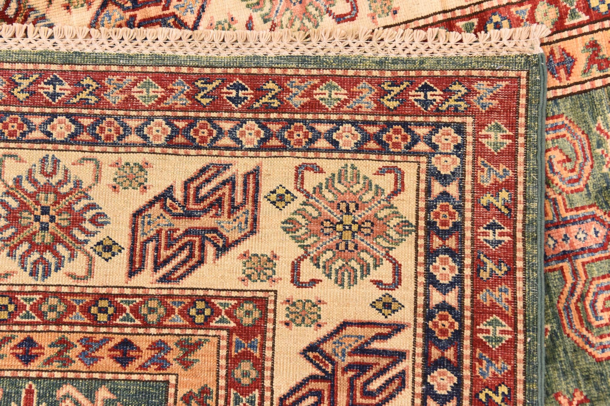5' 9 x 7' 11 Hand Knotted Kazak Oriental Rug