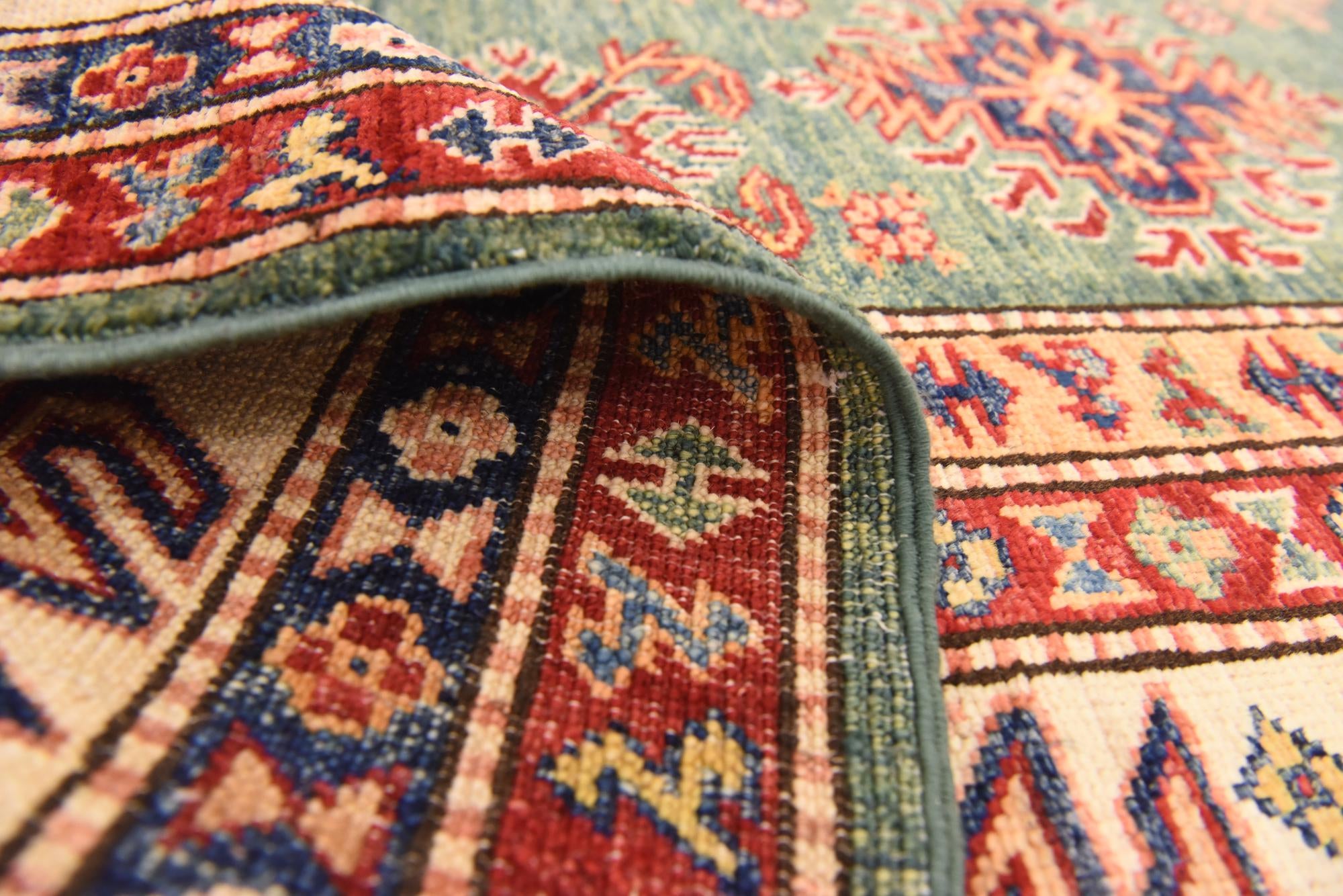 5' 9 x 7' 11 Hand Knotted Kazak Oriental Rug