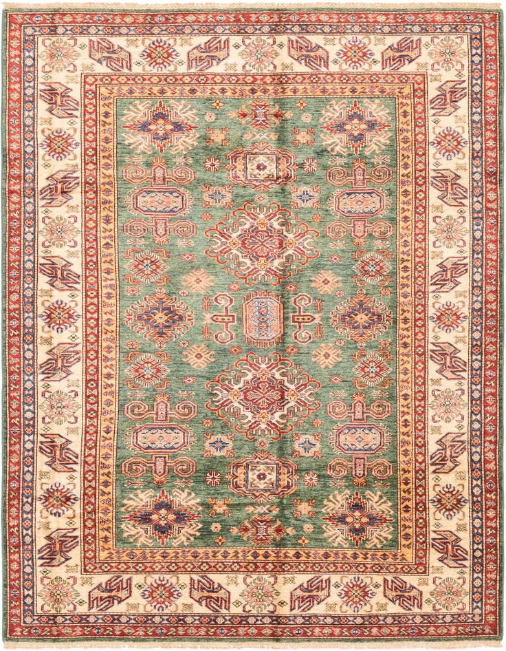Detail image of 5' 9 x 7' 11 Hand Knotted Kazak Oriental Rug
