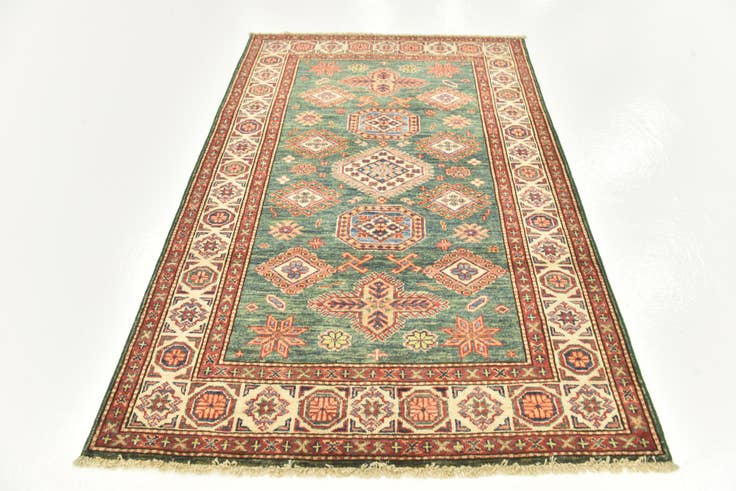 Detail image of 3' 3 x 5' Hand Knotted Kazak Oriental Rug