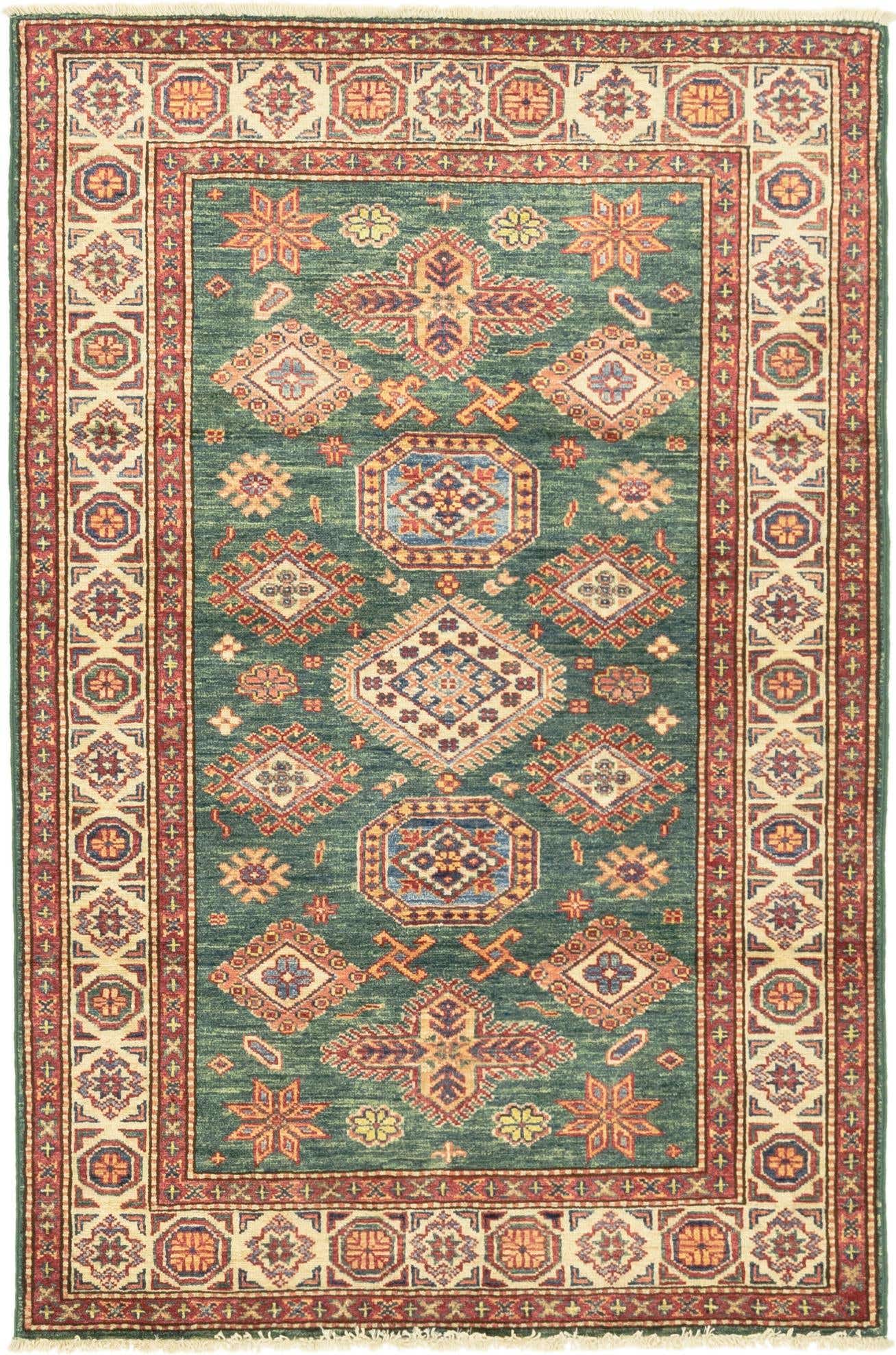 3' 3 x 5' Hand Knotted Kazak Oriental Rug