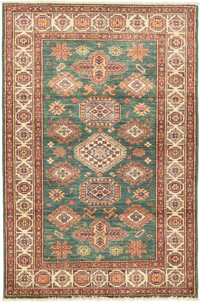 3' 3 x 5' Hand Knotted Kazak Oriental Rug