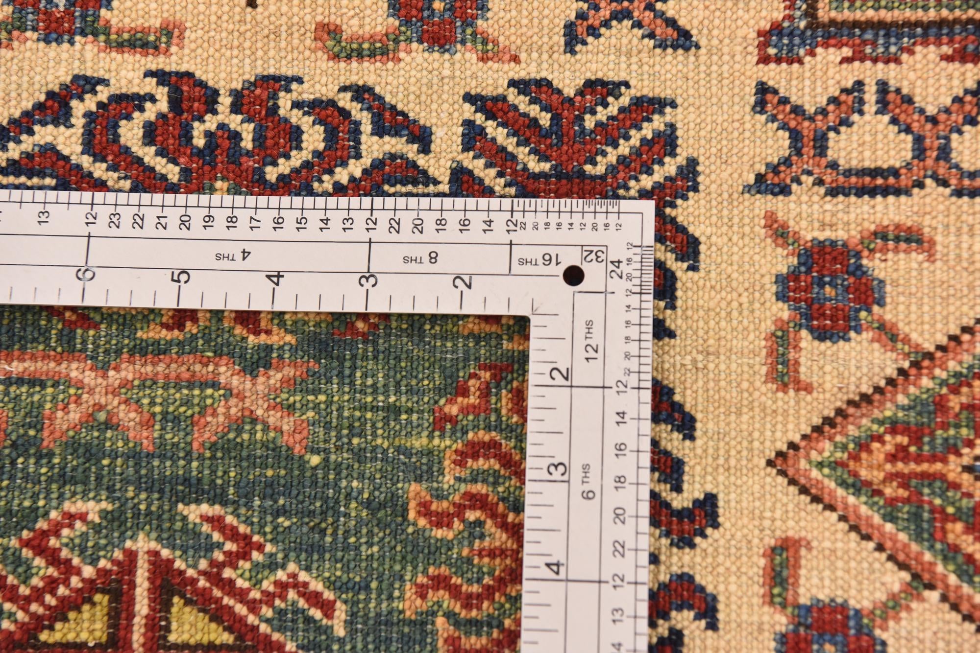 3' 3 x 4' 10 Hand Knotted Kazak Oriental Rug