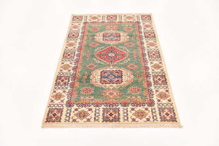 3' 3 x 4' 10 Hand Knotted Kazak Oriental Rug