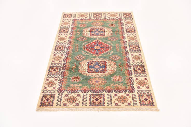 Detail image of 3' 3 x 4' 10 Hand Knotted Kazak Oriental Rug