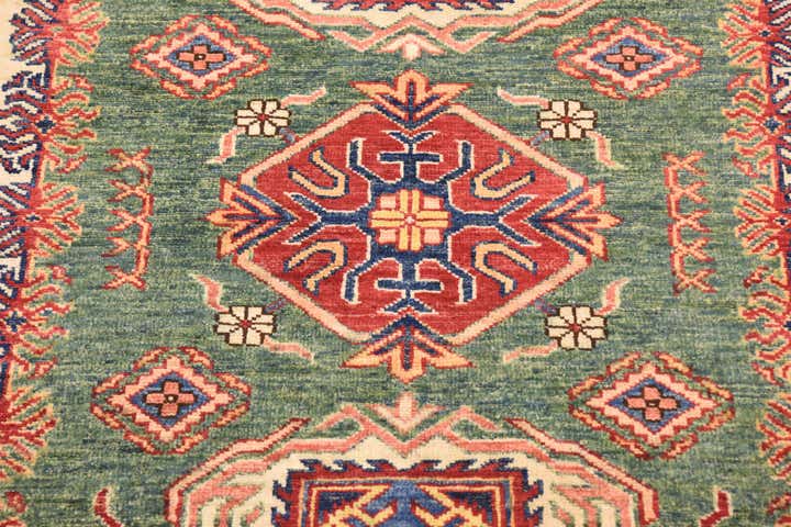 3' 3 x 4' 10 Hand Knotted Kazak Oriental Rug