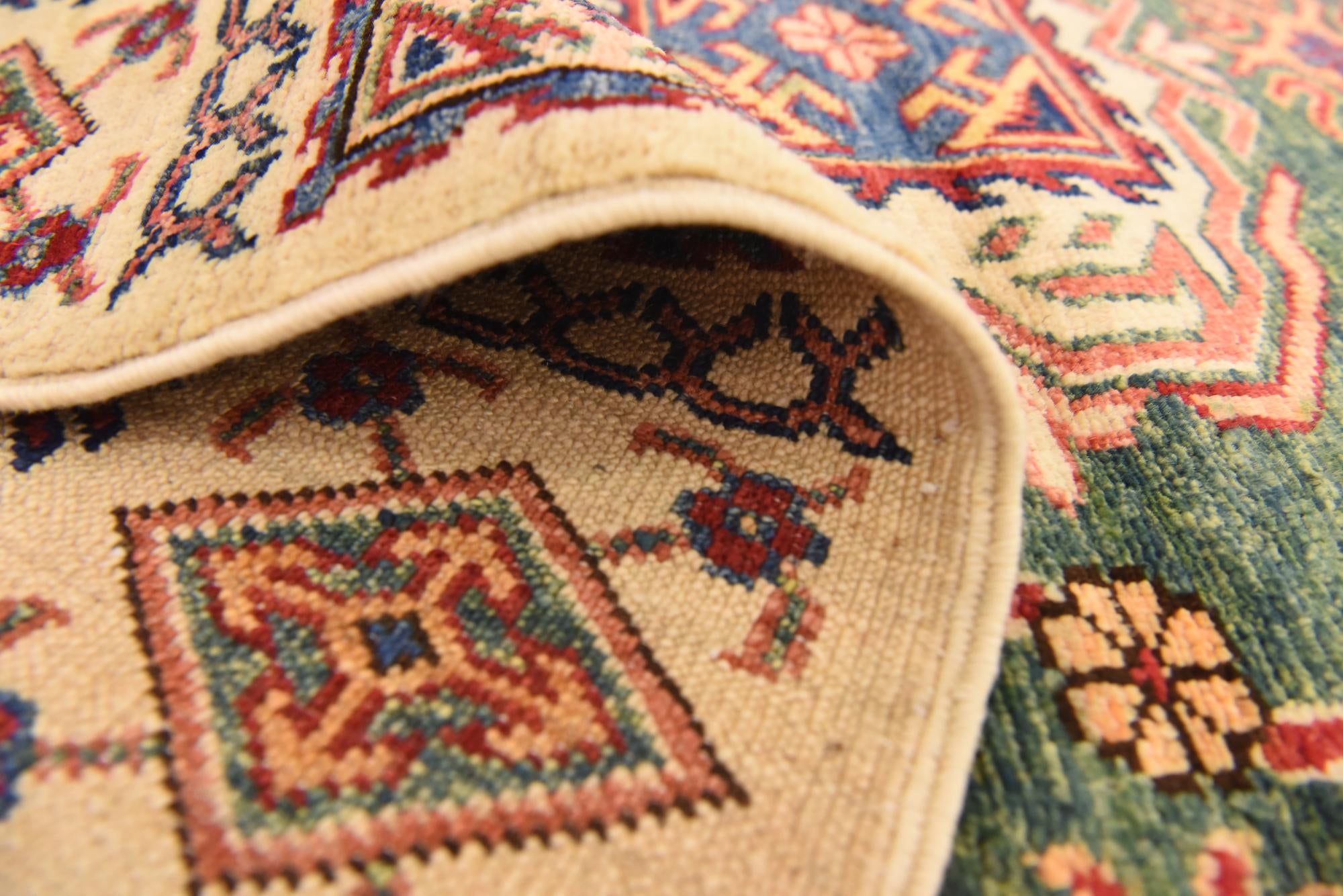 3' 3 x 4' 10 Hand Knotted Kazak Oriental Rug
