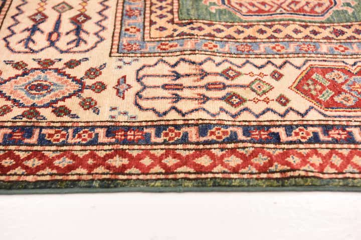 6' 8 x 9' 5 Hand Knotted Kazak Oriental Rug