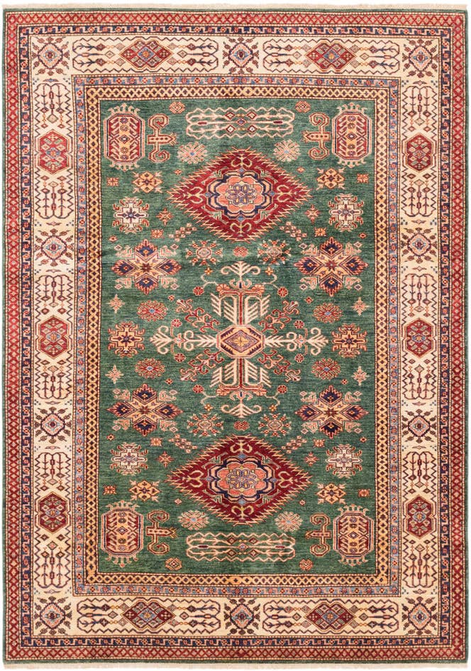 Detail image of 6' 8 x 9' 5 Hand Knotted Kazak Oriental Rug