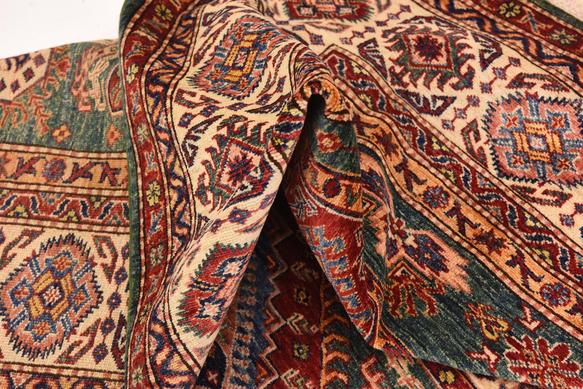 6' 6 x 9' 5 Hand Knotted Kazak Oriental Rug