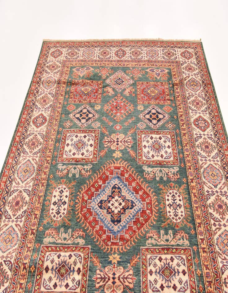 Detail image of 6' 6 x 9' 5 Hand Knotted Kazak Oriental Rug