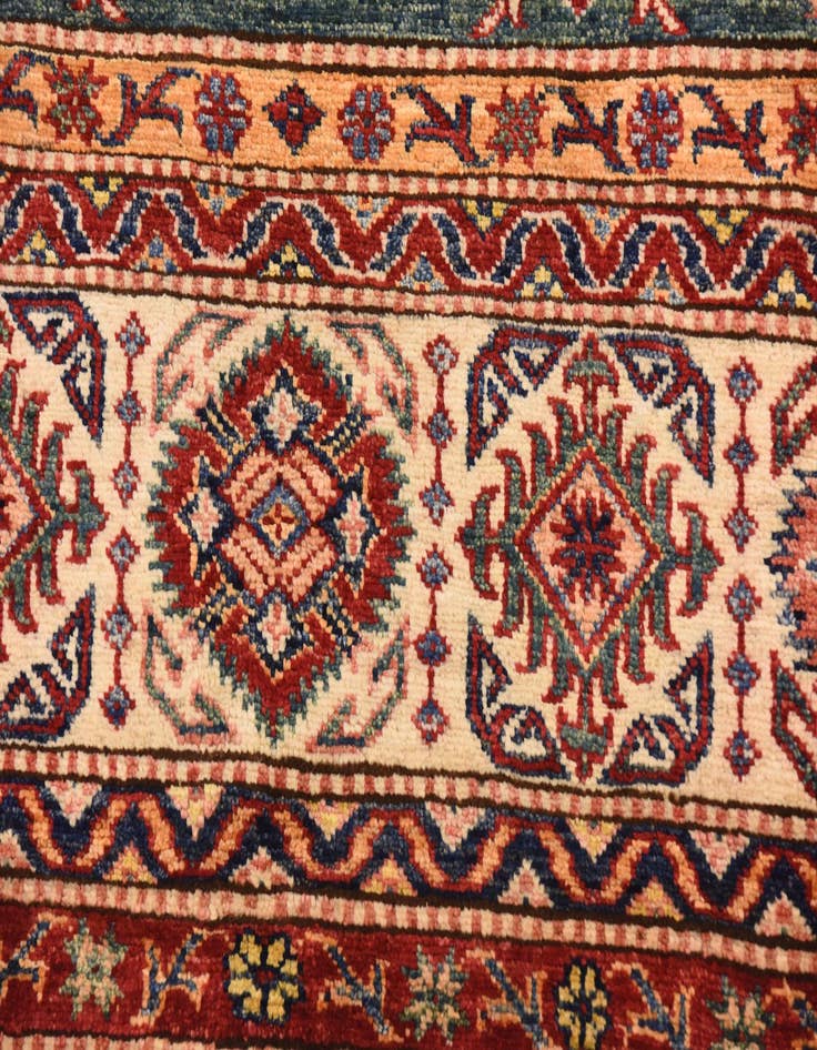Detail image of 6' 6 x 9' 5 Hand Knotted Kazak Oriental Rug