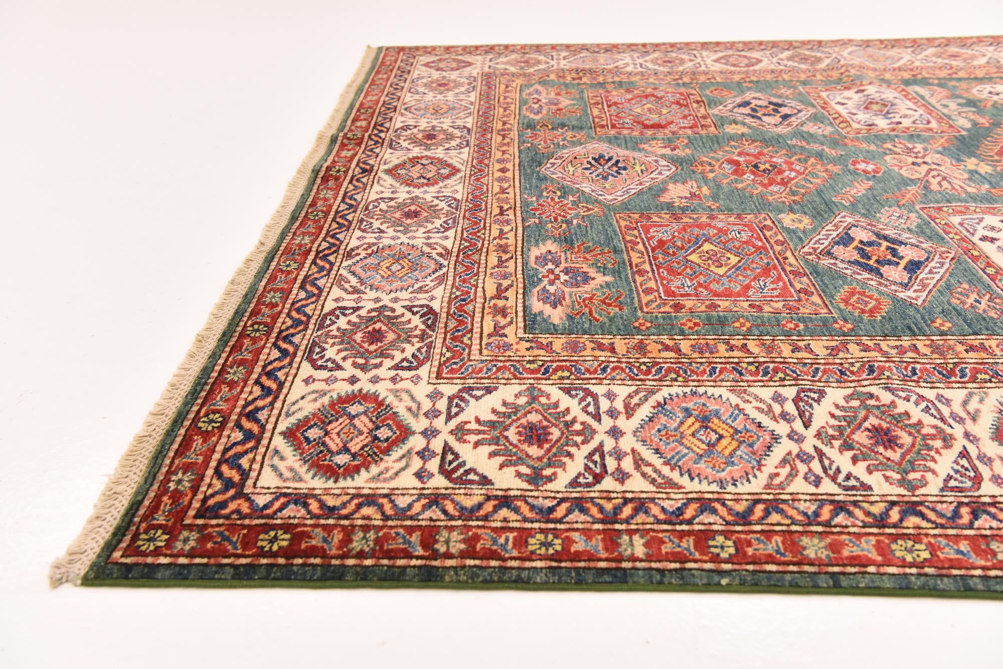 6' 6 x 9' 5 Hand Knotted Kazak Oriental Rug