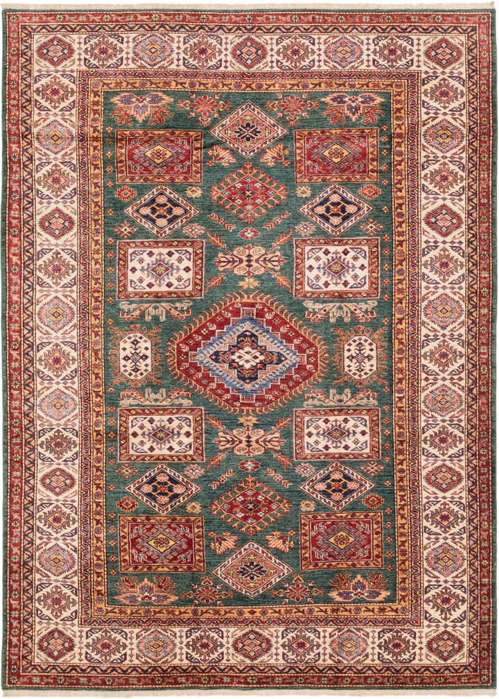 6' 6 x 9' 5 Hand Knotted Kazak Oriental Rug
