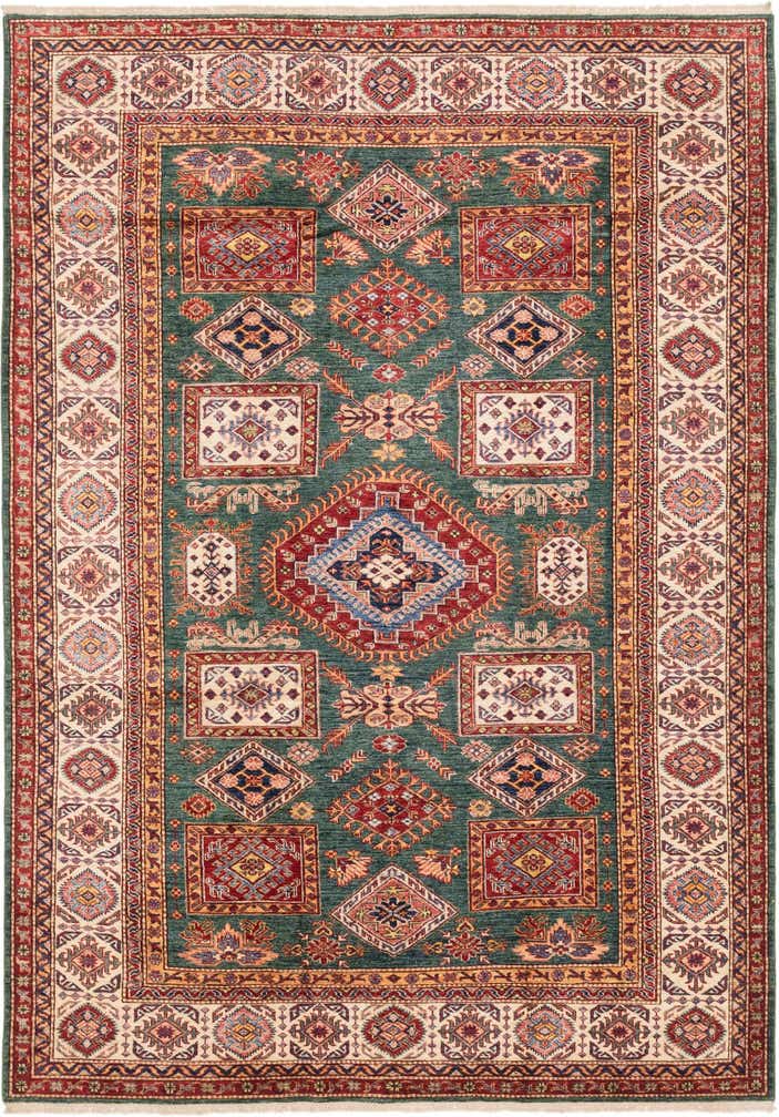 6' 6 x 9' 5 Hand Knotted Kazak Oriental Rug