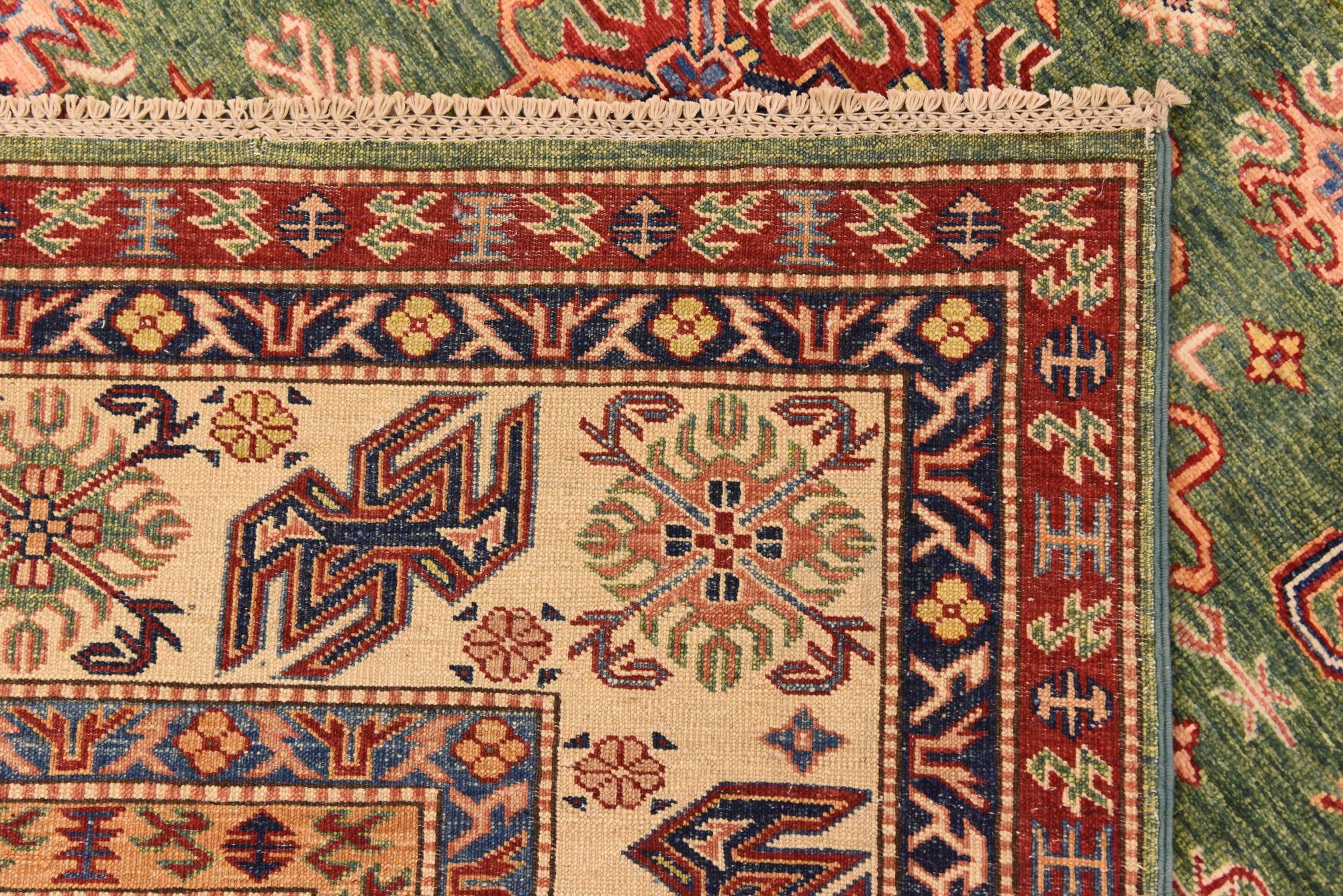 6' 8 x 9' 6 Hand Knotted Kazak Oriental Rug