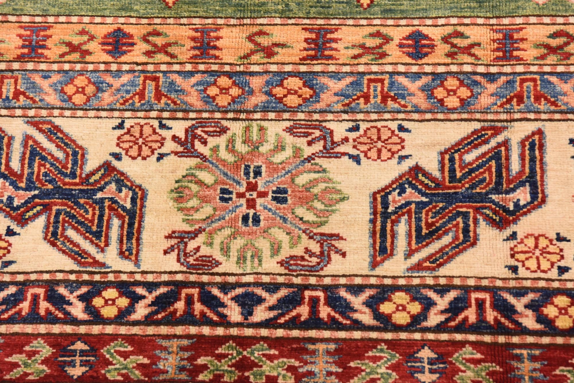 6' 8 x 9' 6 Hand Knotted Kazak Oriental Rug