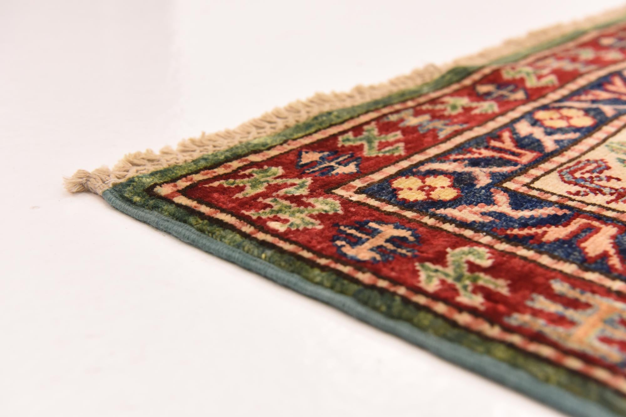 6' 8 x 9' 6 Hand Knotted Kazak Oriental Rug