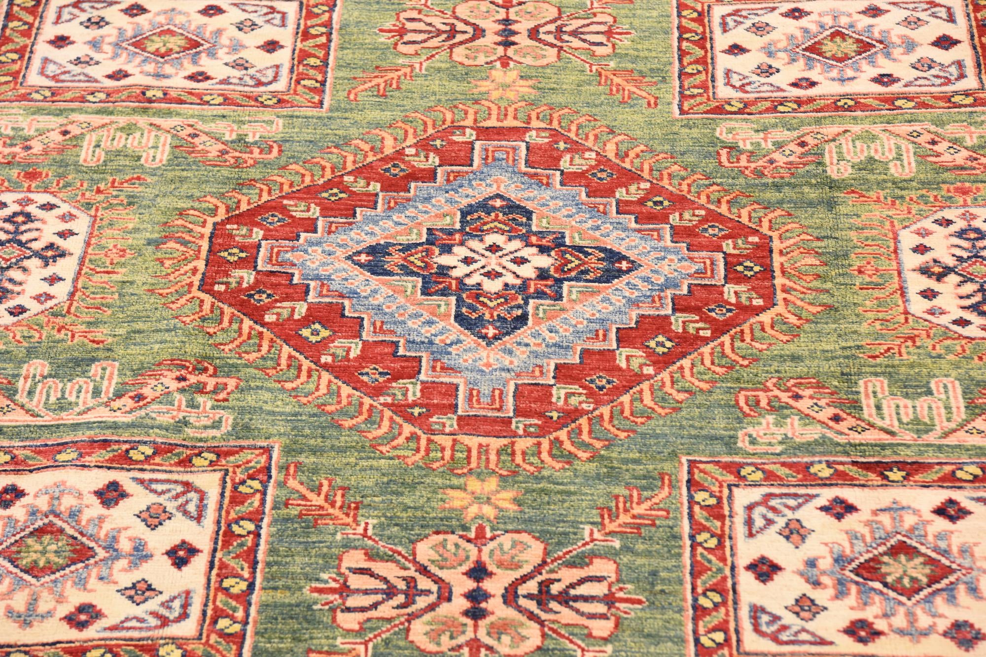 6' 6 x 9' 2 Hand Knotted Kazak Oriental Rug