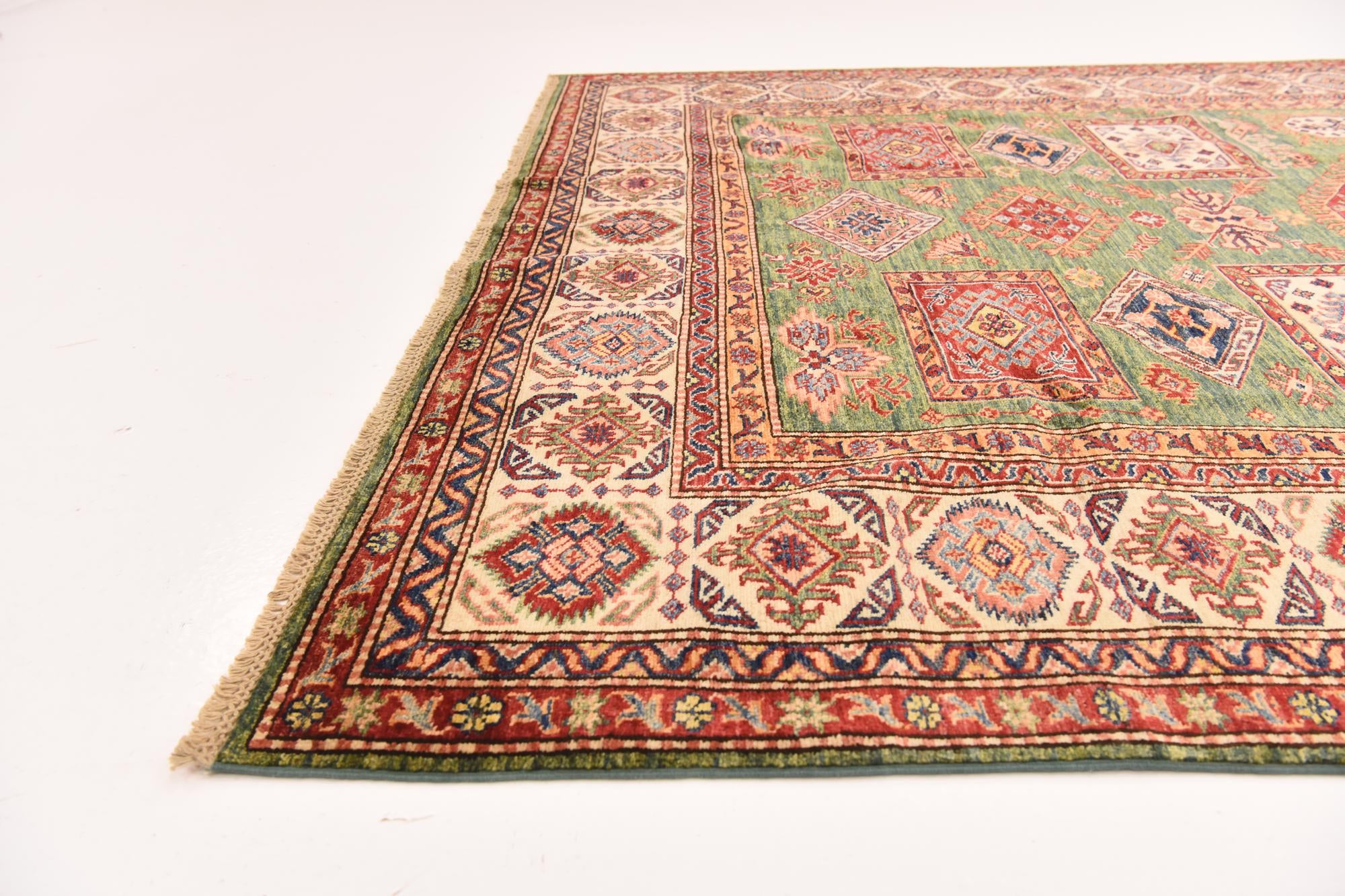 6' 6 x 9' 2 Hand Knotted Kazak Oriental Rug
