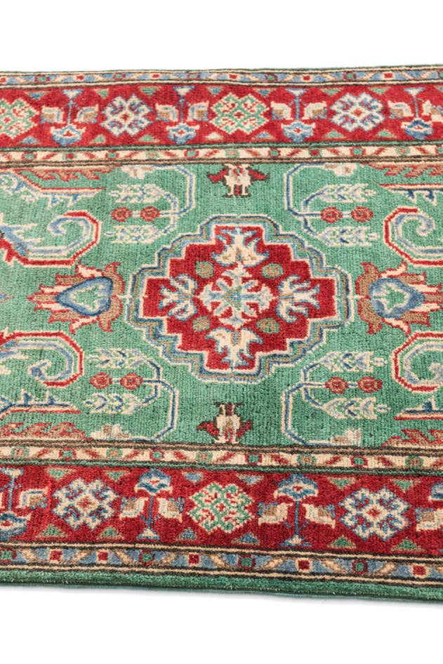 Detail image of 2' 7 x 4' 1 Hand Knotted Kazak Rug