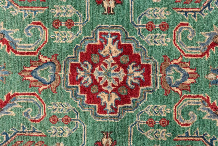 Detail image of 2' 7 x 4' 1 Hand Knotted Kazak Rug