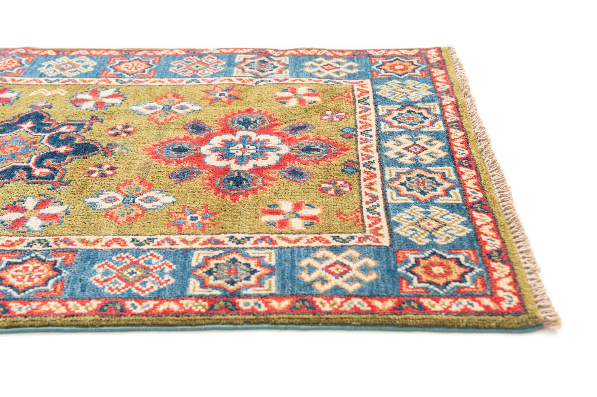 2' 8 x 4' Hand Knotted Kazak Rug
