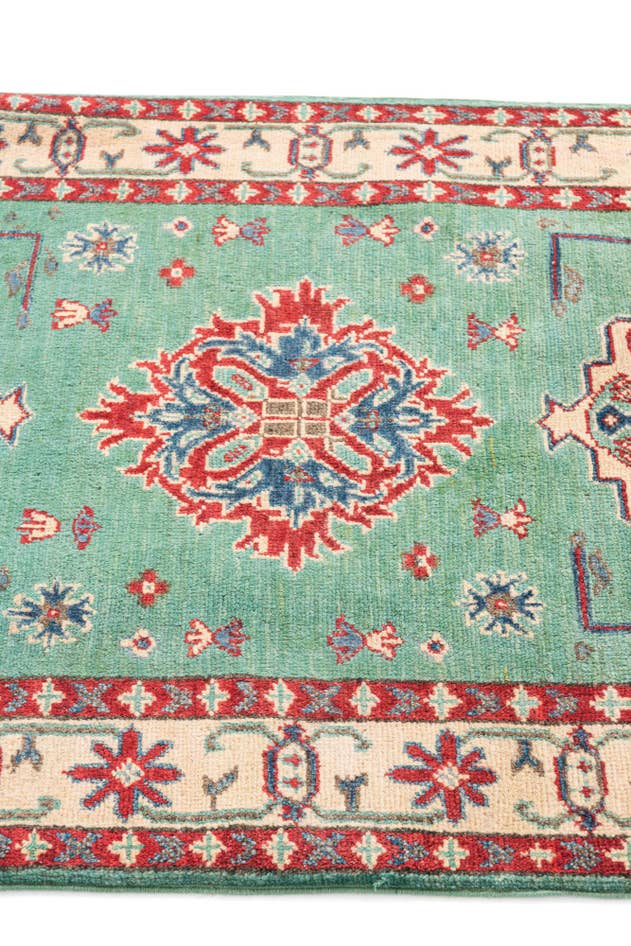 Detail image of 2' 10 x 4' 2 Hand Knotted Kazak Rug