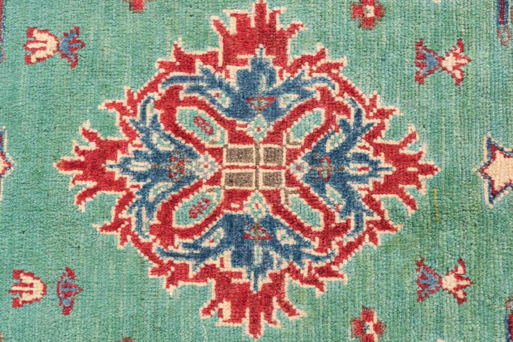 Detail image of 2' 10 x 4' 2 Hand Knotted Kazak Rug