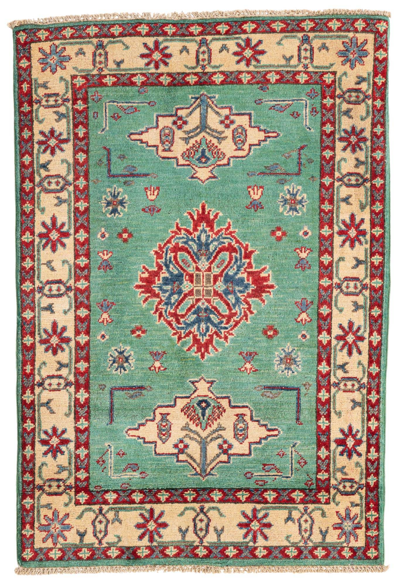 2' 10 x 4' 2 Hand Knotted Kazak Rug