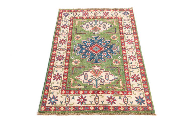 Detail image of 2' 8 x 4' 3 Hand Knotted Kazak Rug