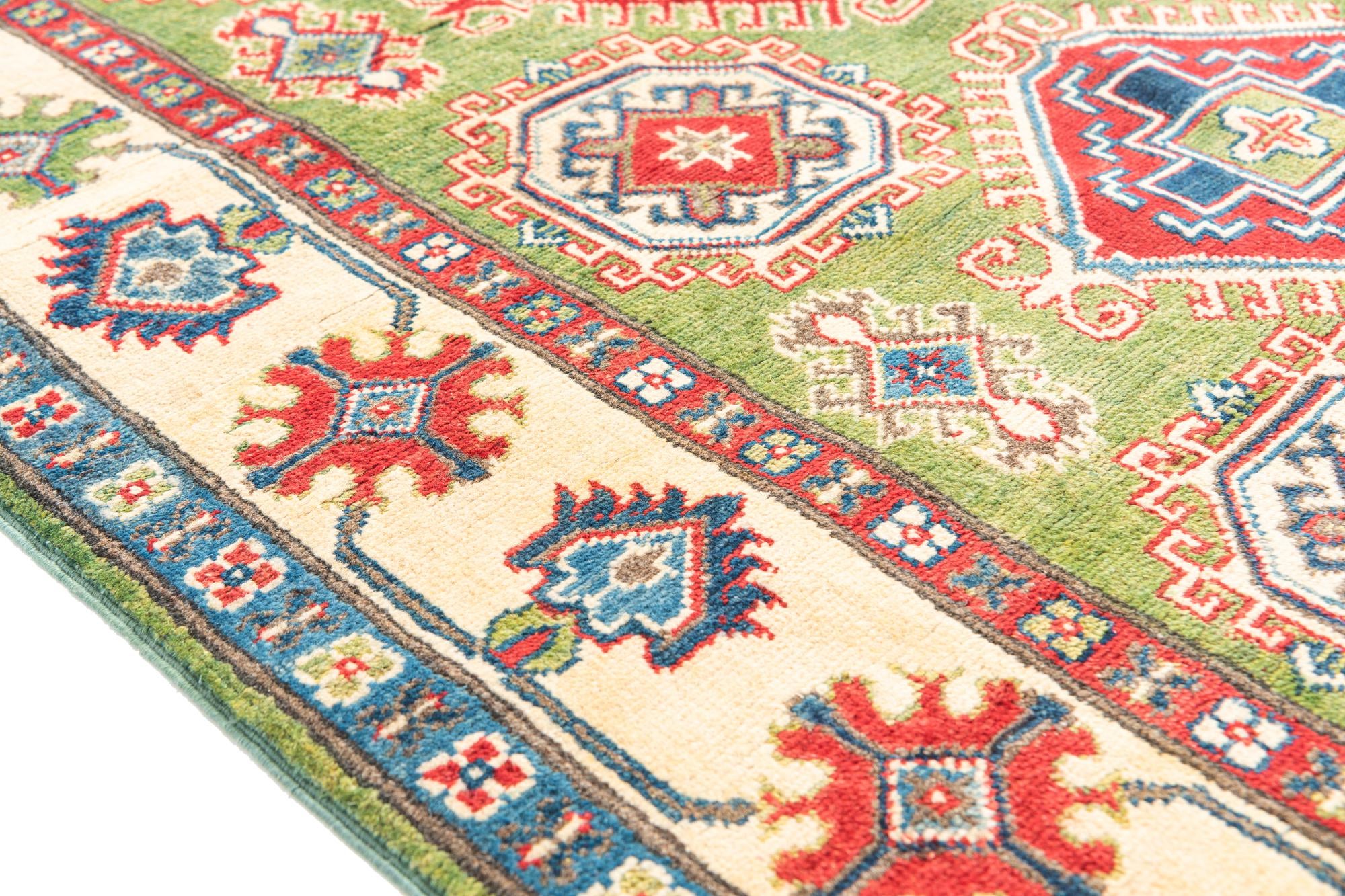 4' x 6' Hand Knotted Kazak Rug