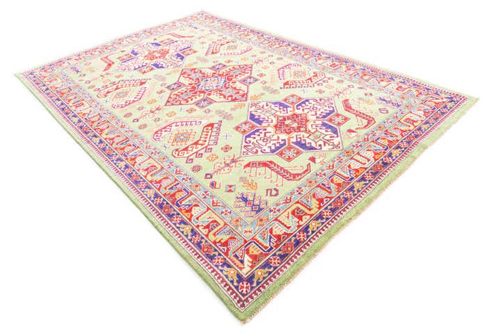 6' 8 x 10' Hand Knotted Kazak Rug