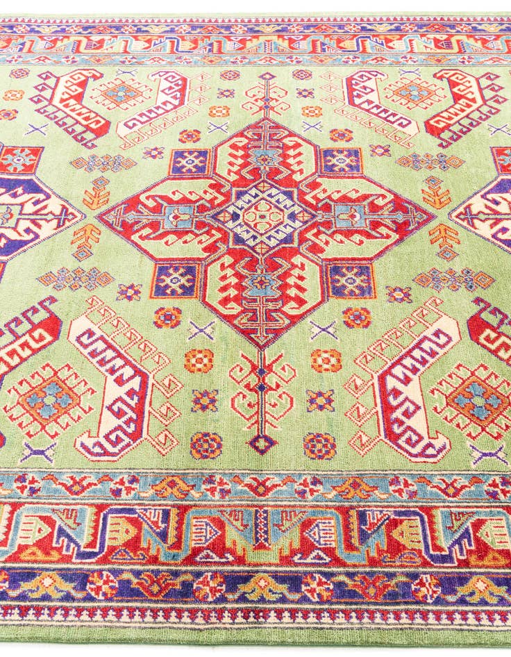Detail image of 6' 8 x 10' Hand Knotted Kazak Rug