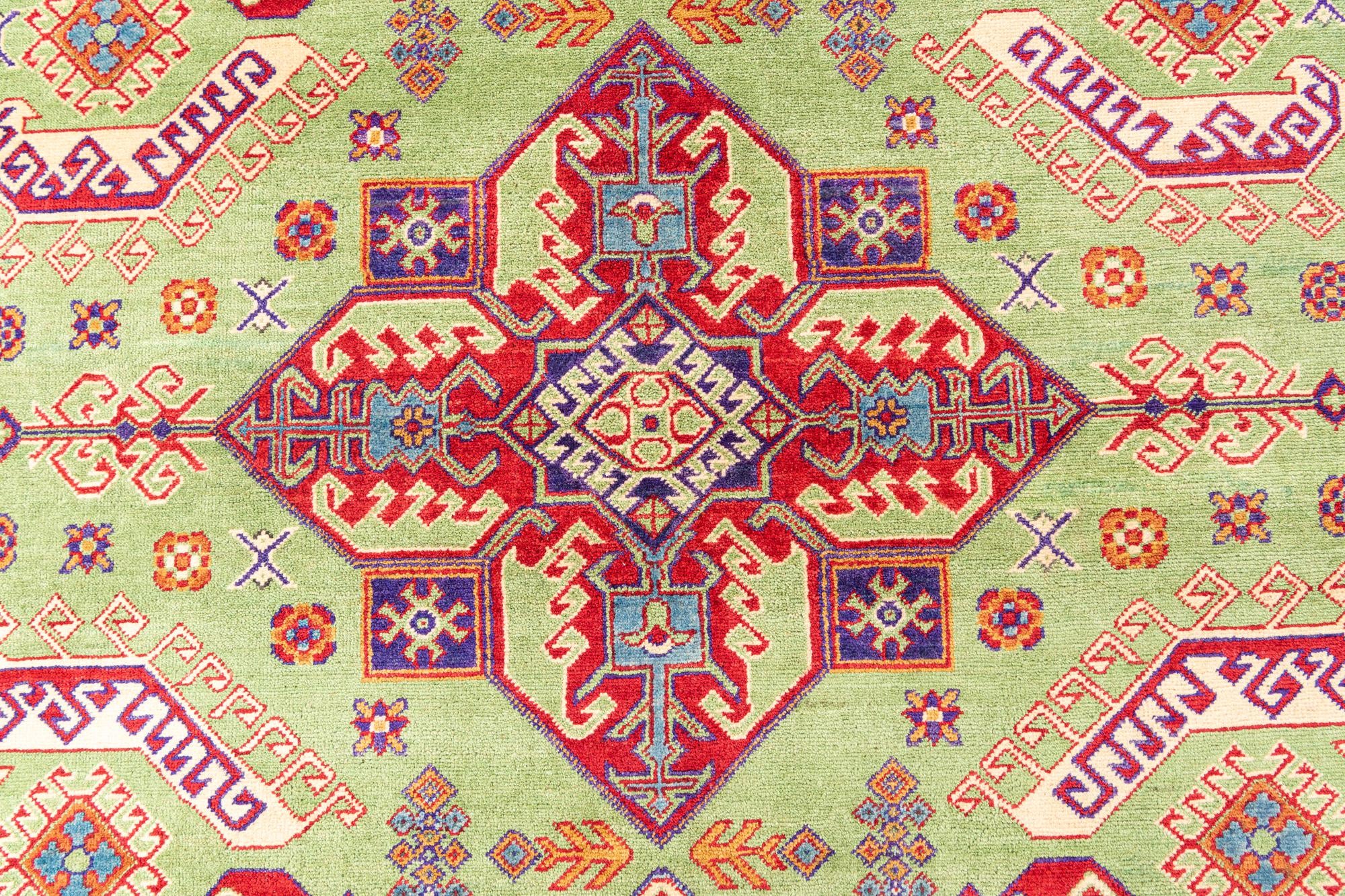 6' 8 x 10' Hand Knotted Kazak Rug