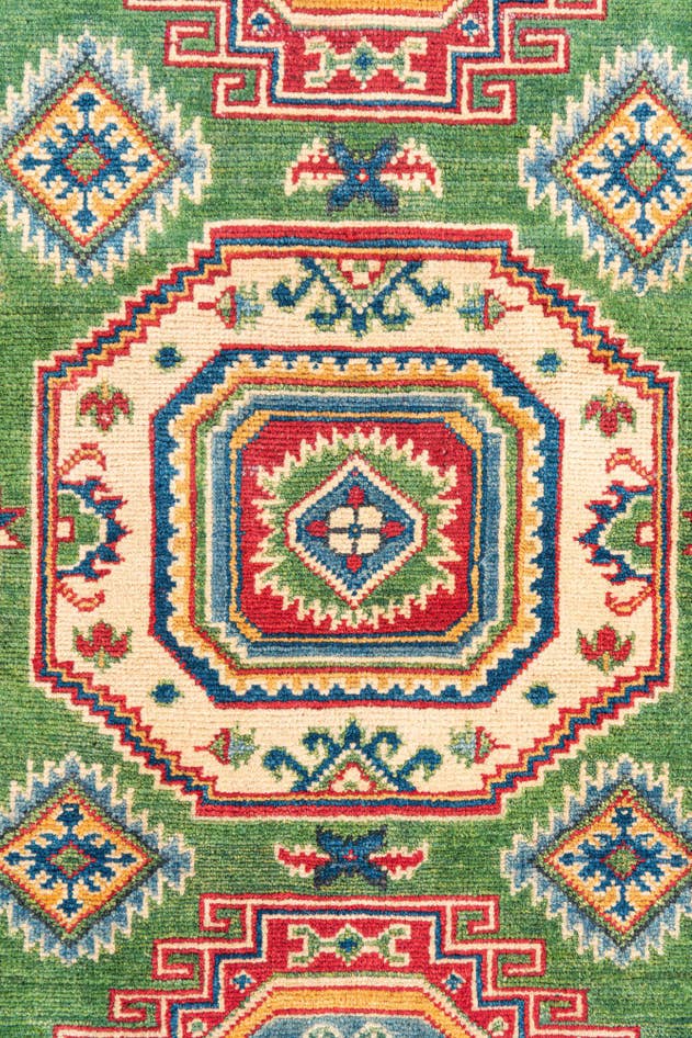 Detail image of 3' 3 x 5' 1 Hand Knotted Kazak Rug