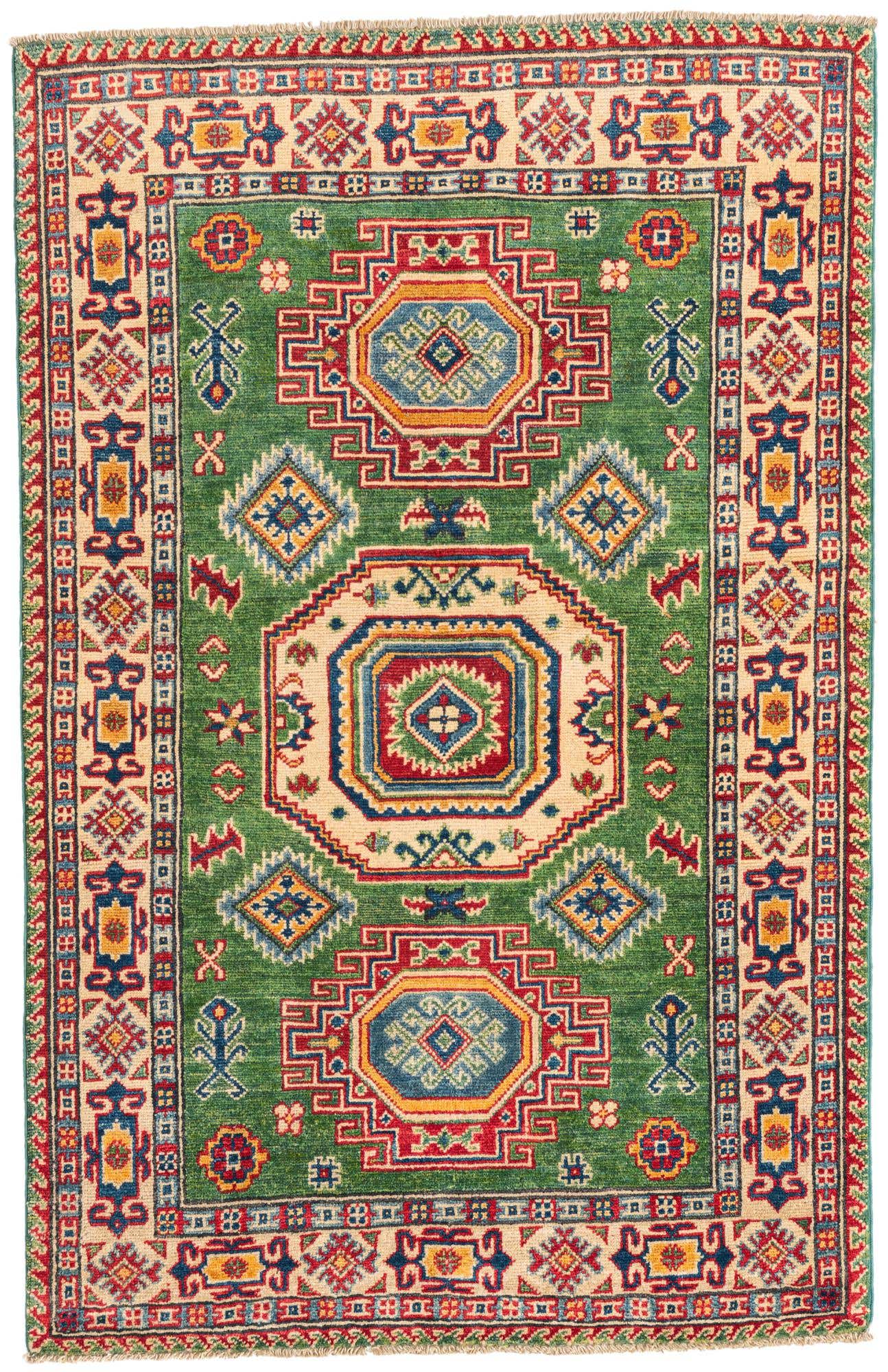 3' 3 x 5' 1 Hand Knotted Kazak Rug