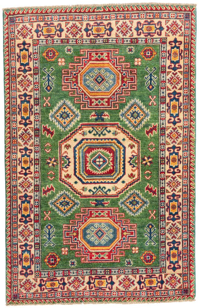 3' 3 x 5' 1 Hand Knotted Kazak Rug