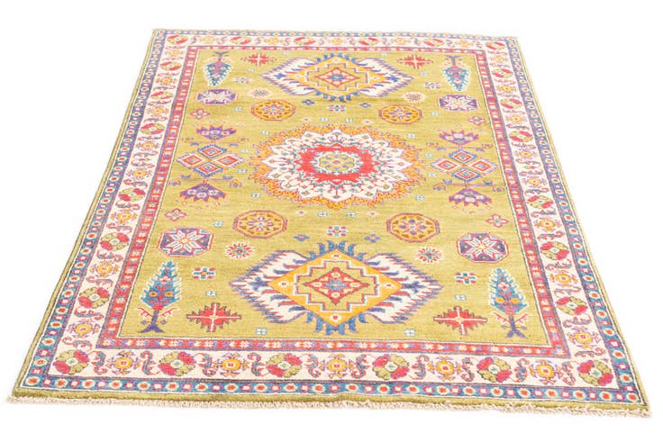Detail image of 4' x 6' 2 Hand Knotted Kazak Rug