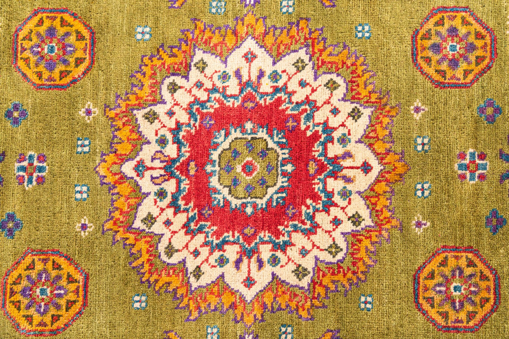 4' x 6' 2 Hand Knotted Kazak Rug