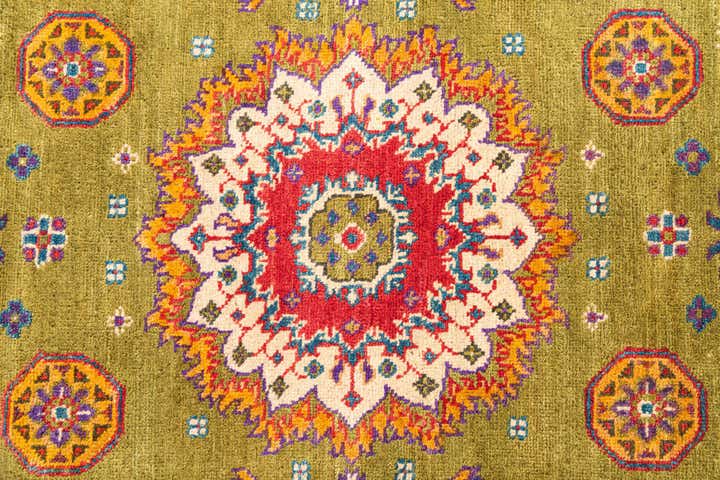 4' x 6' 2 Hand Knotted Kazak Rug