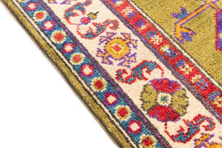 4' x 6' 2 Hand Knotted Kazak Rug