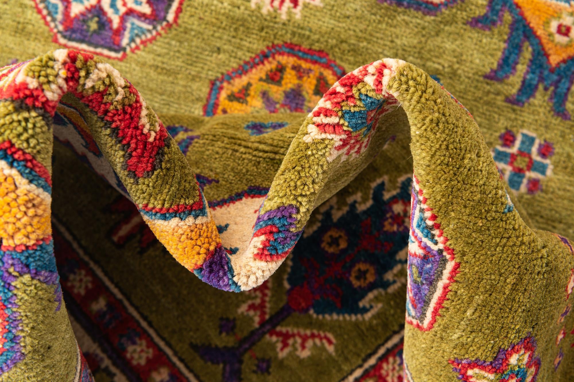 4' x 6' 2 Hand Knotted Kazak Rug