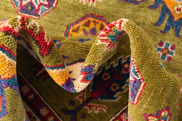 4' x 6' 2 Hand Knotted Kazak Rug